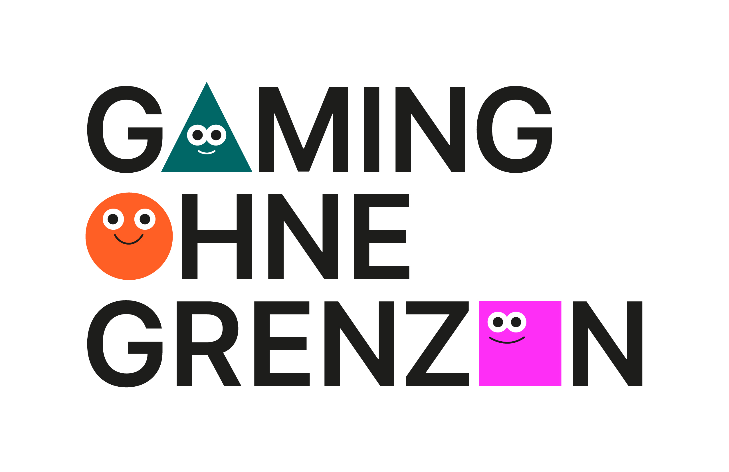 Logo Gaming ohne Grenzen schwarz auf weiß