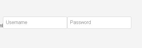 Floating Label mit Username und Passwort-Eingabe