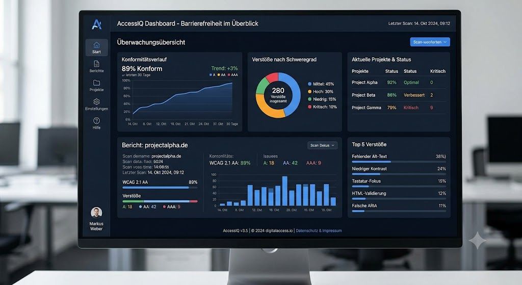 Screenshot eines Monitoring-Tools